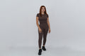 impulse set brown t-shirt legging
