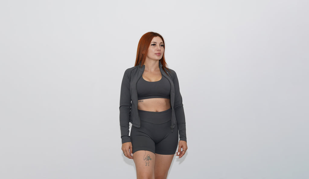 3-piece set gray with short