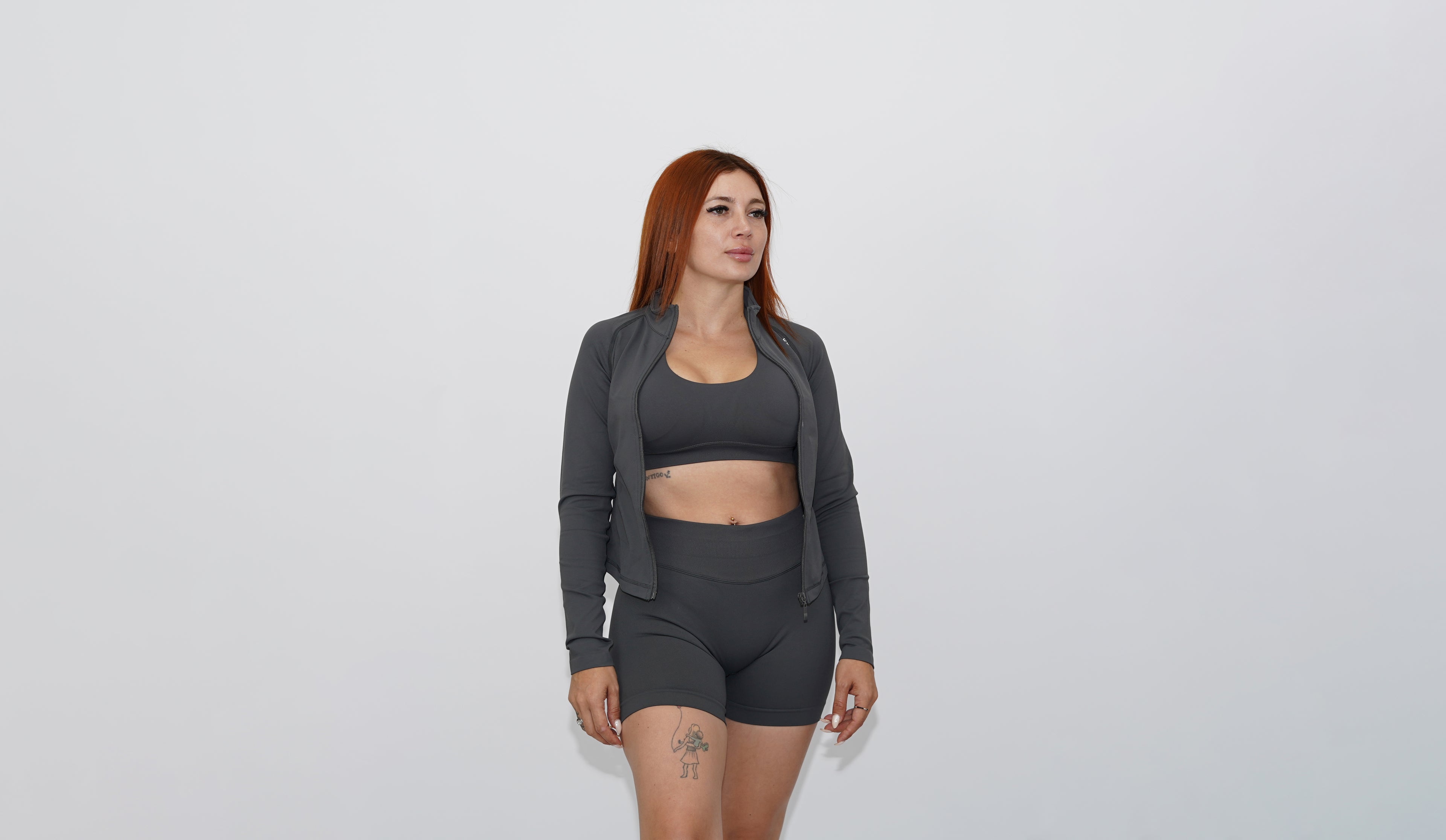 3-piece set gray with short