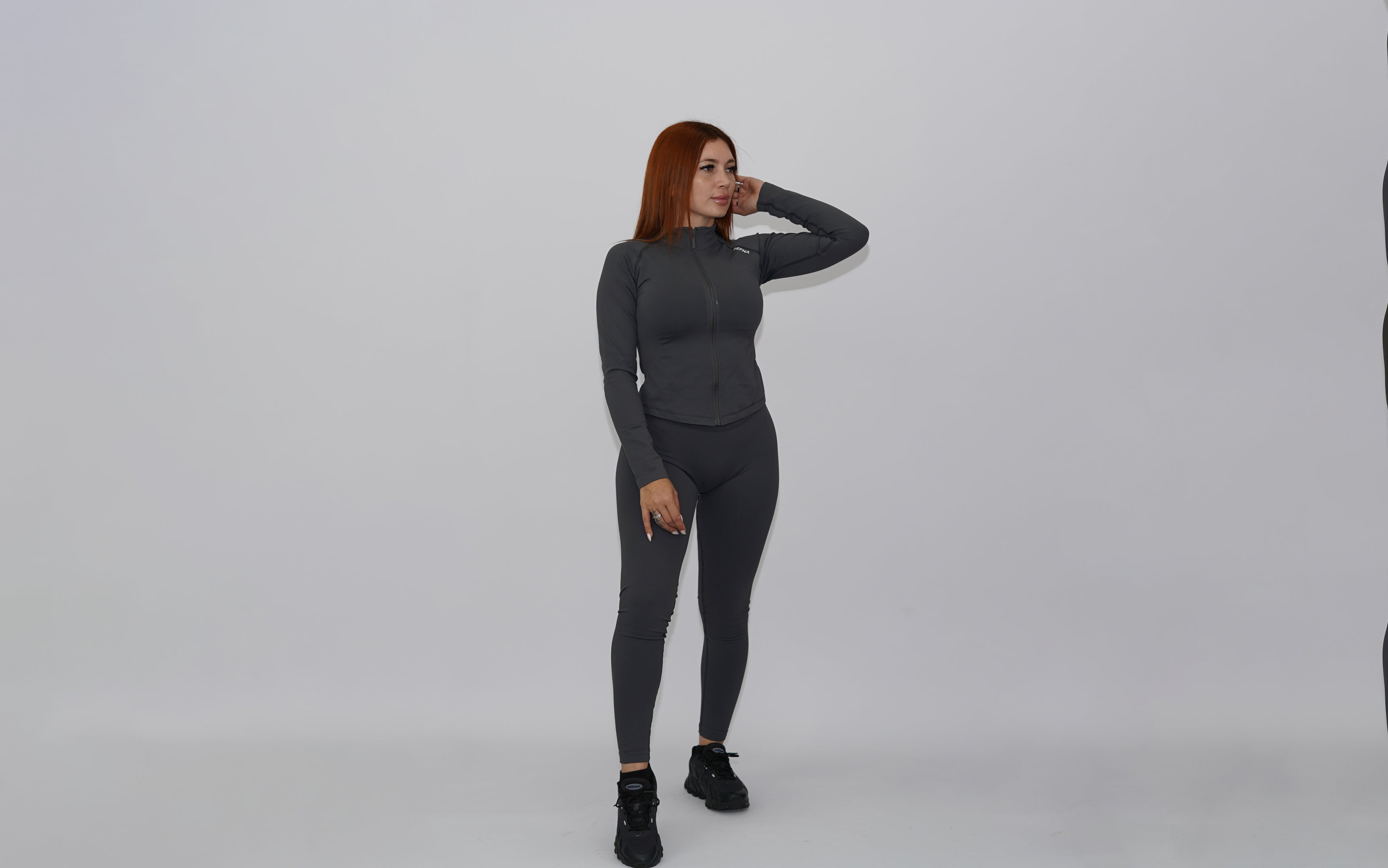 3-piece set gray with legging