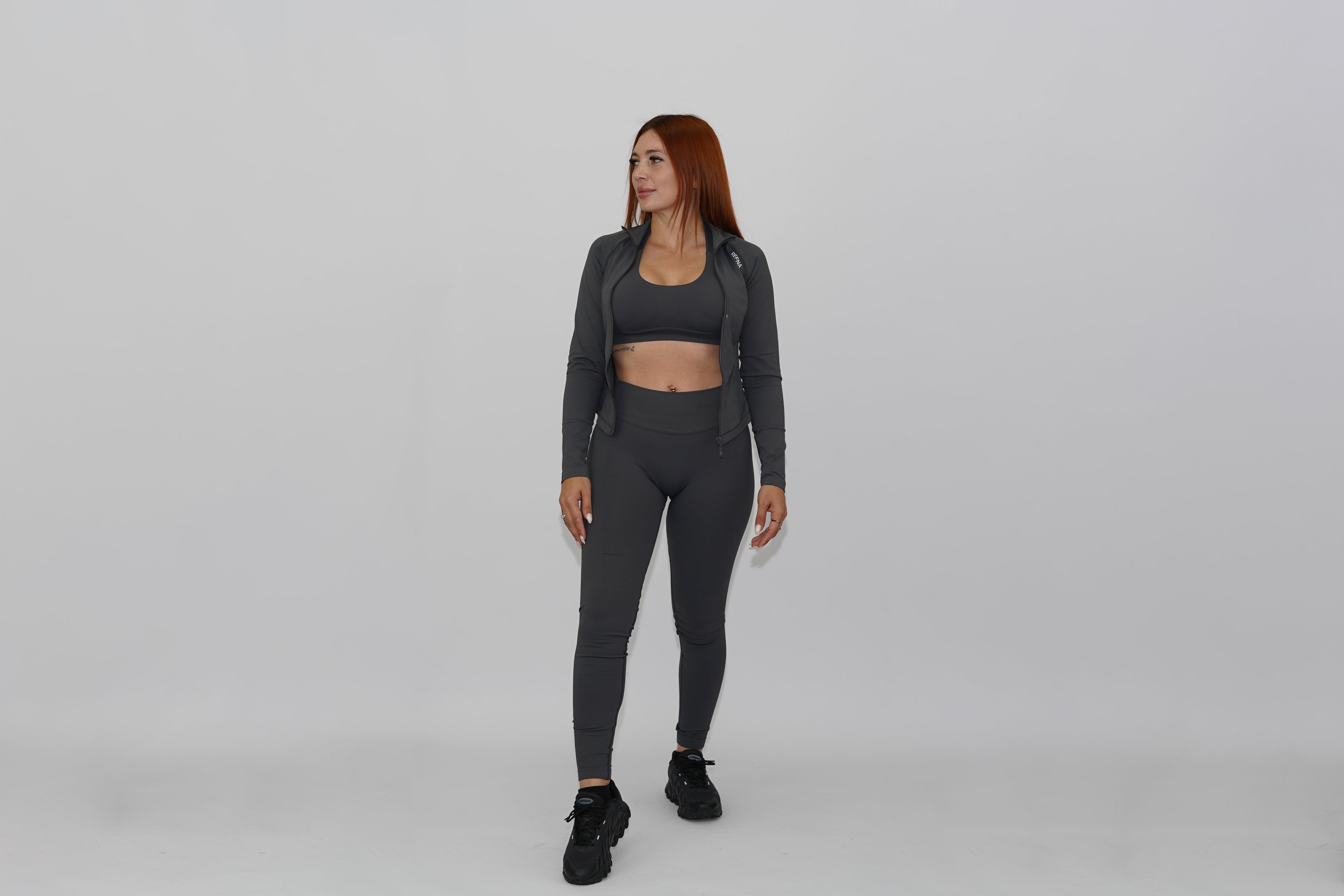 3-piece set gray with legging