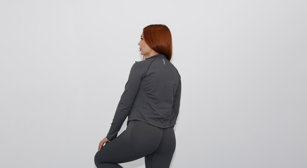 3-piece set gray with legging