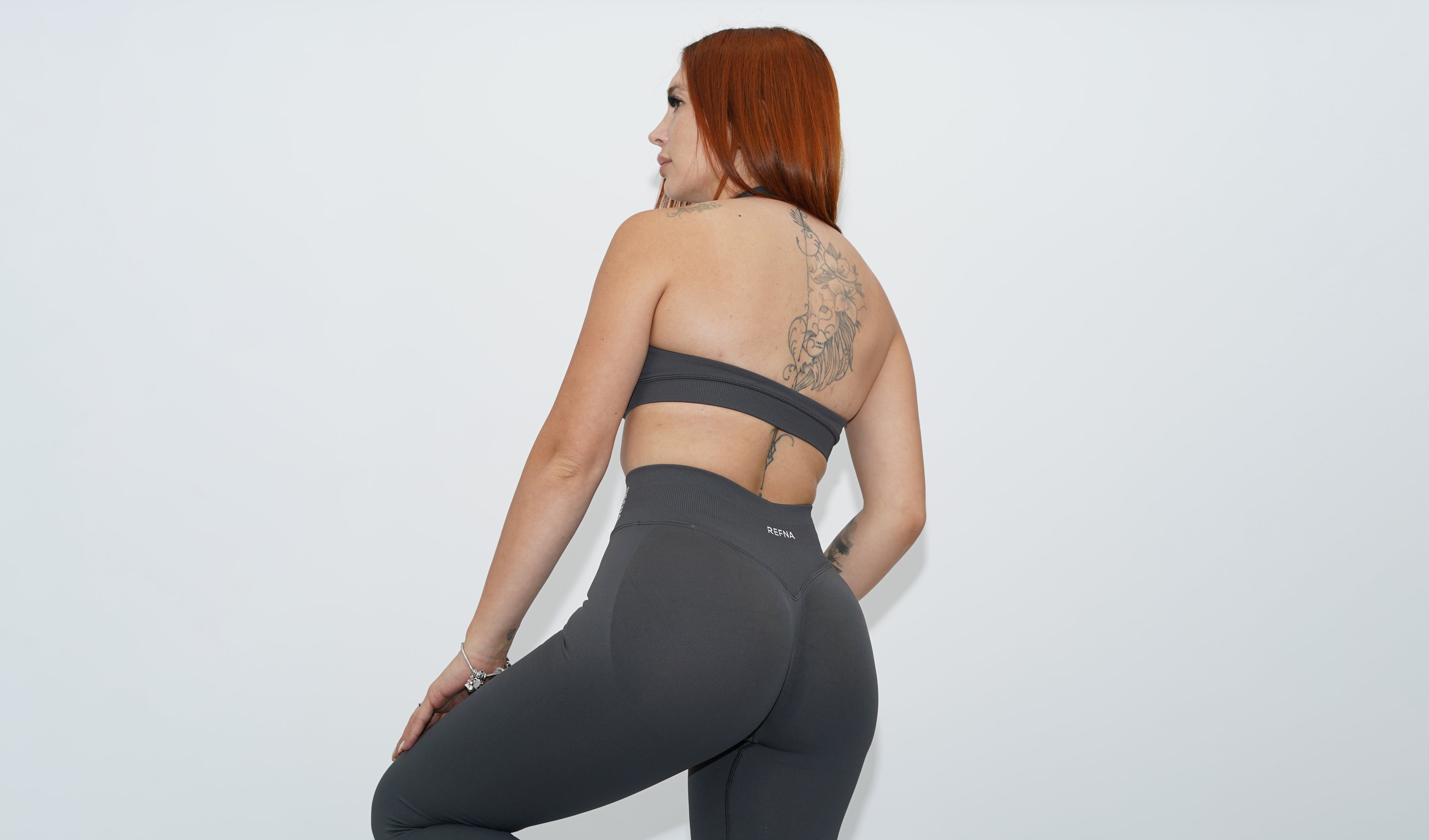 3-piece set gray with legging