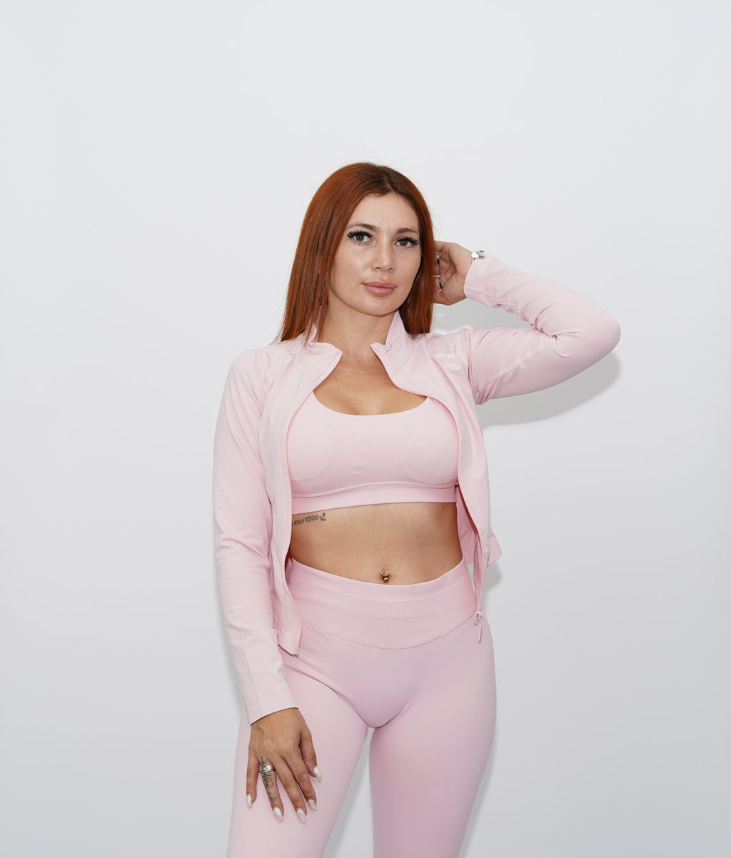 3-piece set pink with legging